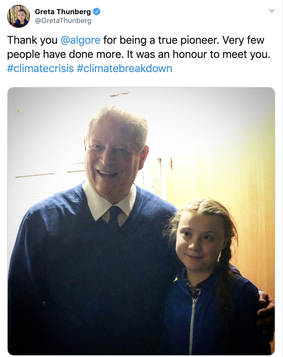Greta och Al Gore. Greta och Al Gore.